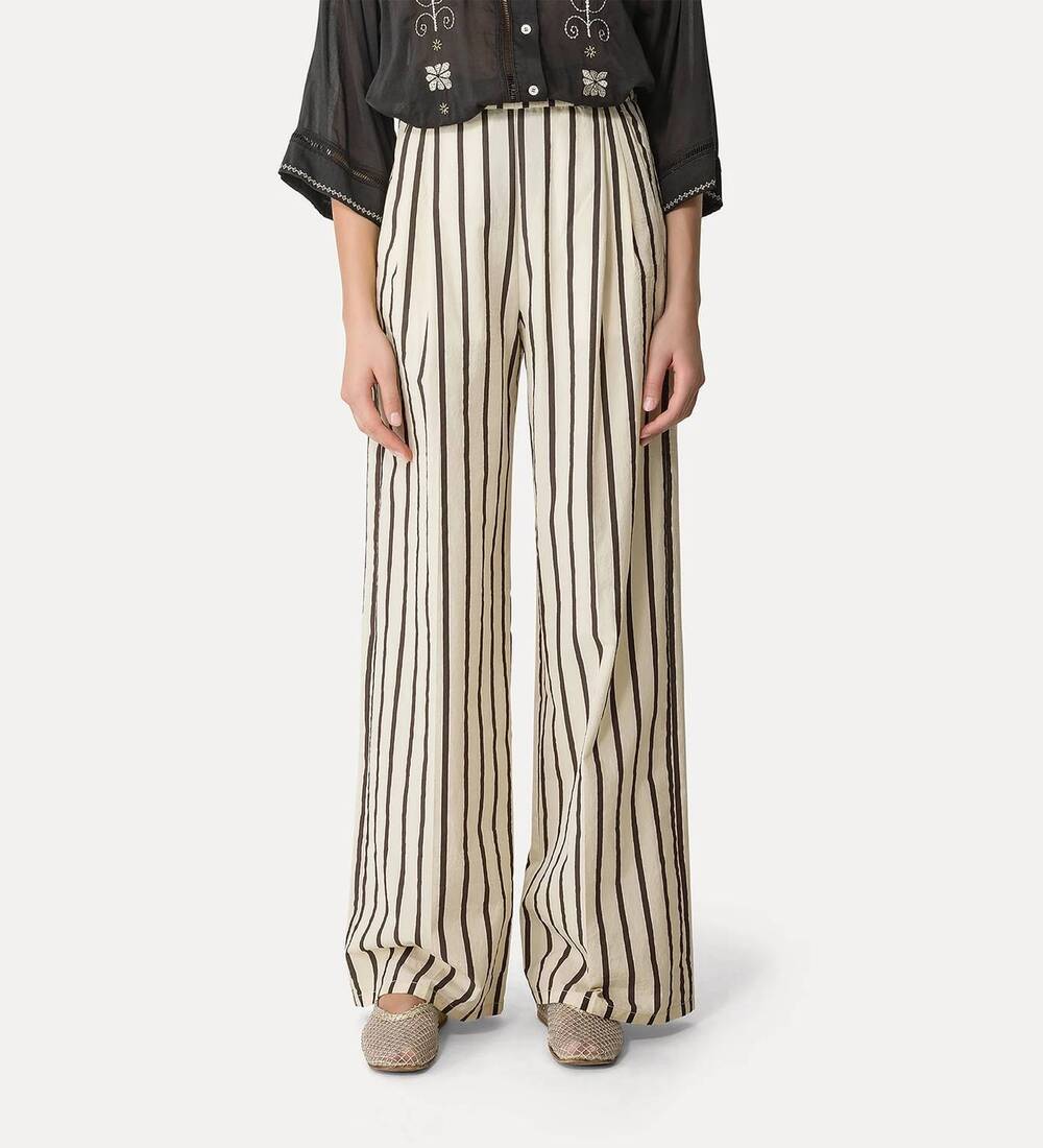 NEW FORTE FORTE le petit brodé pant in beige